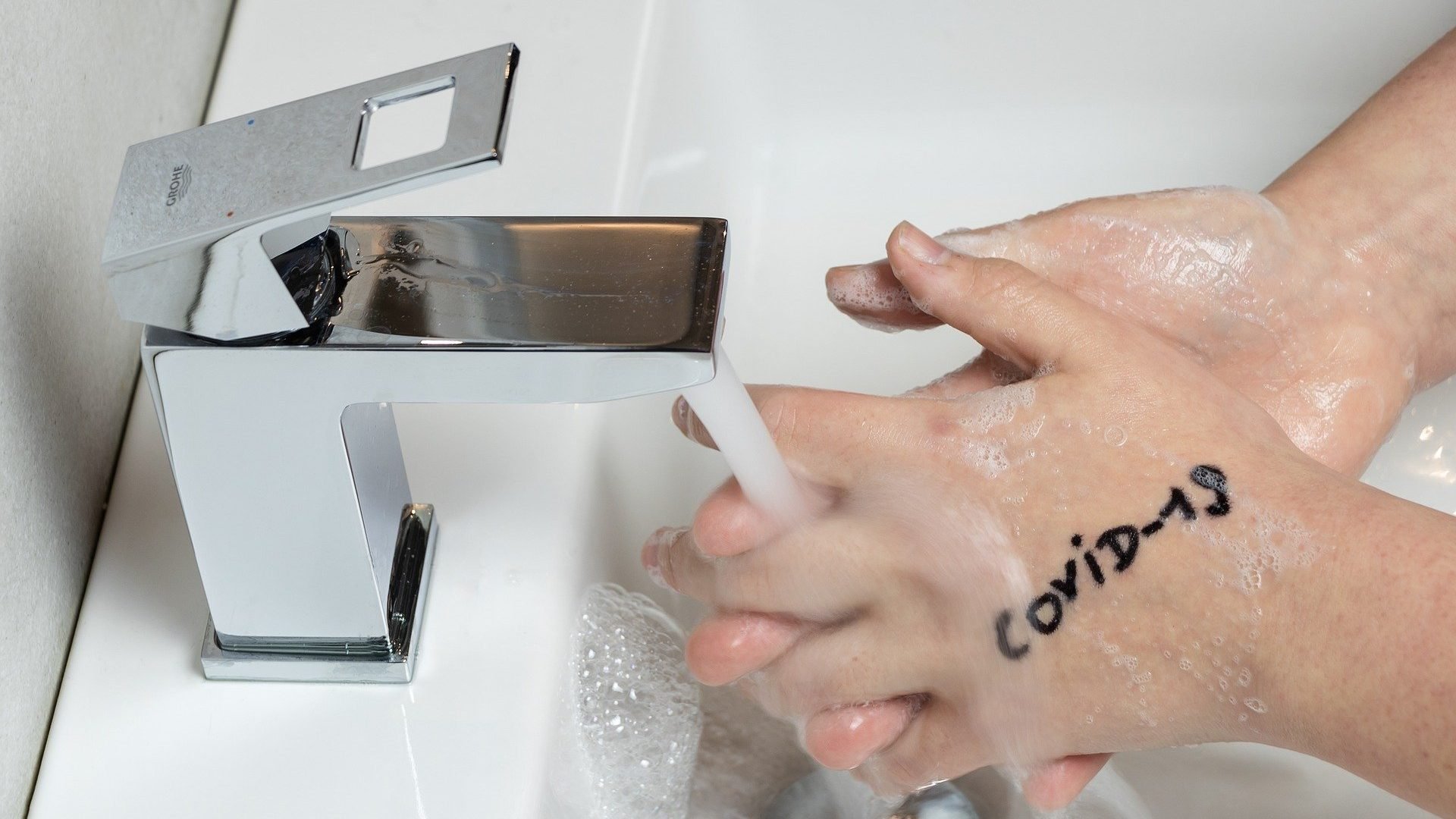 Washing hands