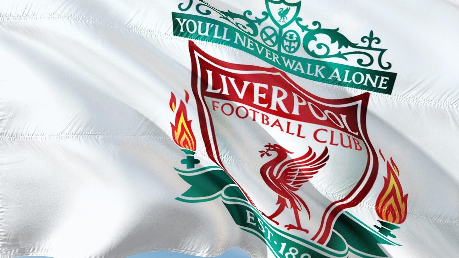 Flag of Liverpool football club